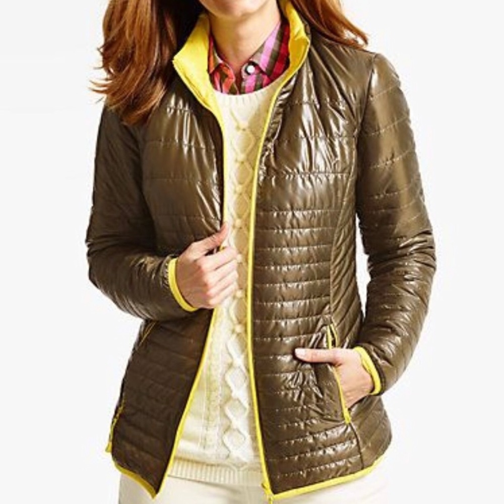 Talbots Quilted Cire Primaloft Jacket